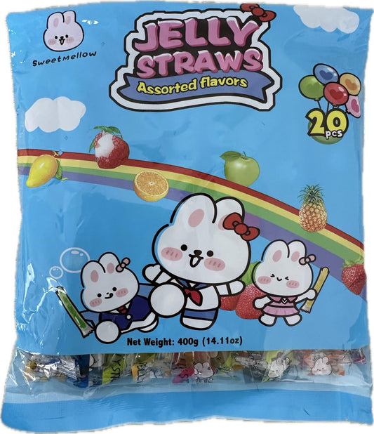 SweetMellow Jelly Straws - Assorted Flavours 400 g