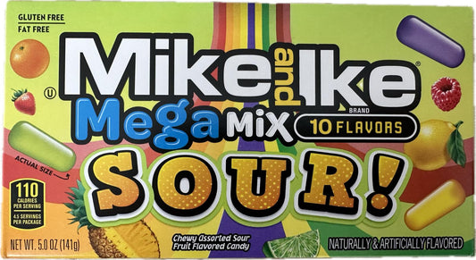 Mike and Ike Mega Mix Sour Theatre Box 141g