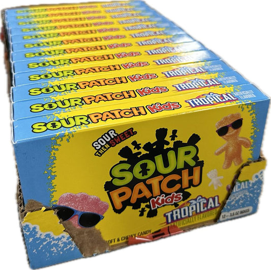 Sour Patch Kids Tropical Theatre Box - 99g x 12: Ein Tropisches Sauer-Frucht-Erlebnis