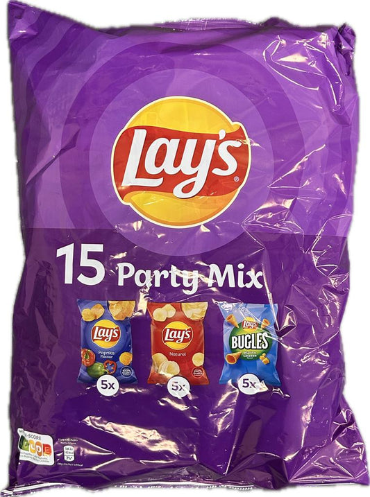 Party Mix Chips-Kollektion mit 3 verlockenden Geschmacksrichtungen – 15 Beutel à 27,5g von Lay's