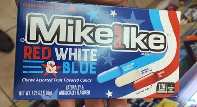 Mike and Ike red White Blue