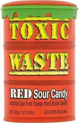 Toxic waste red Sour Candy